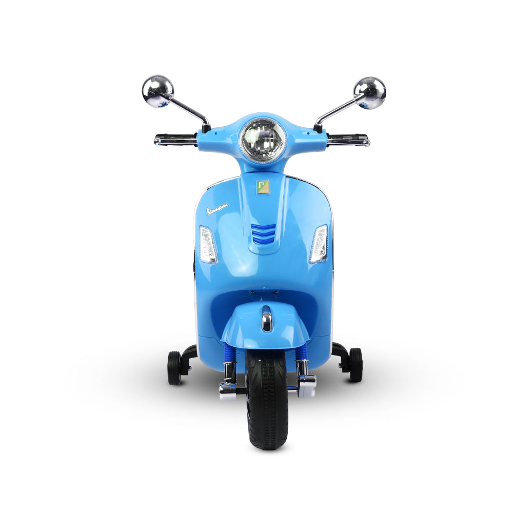 Rigo Kids Ride On Motorbike Vespa Licensed Motorcycle Car Toys Blue