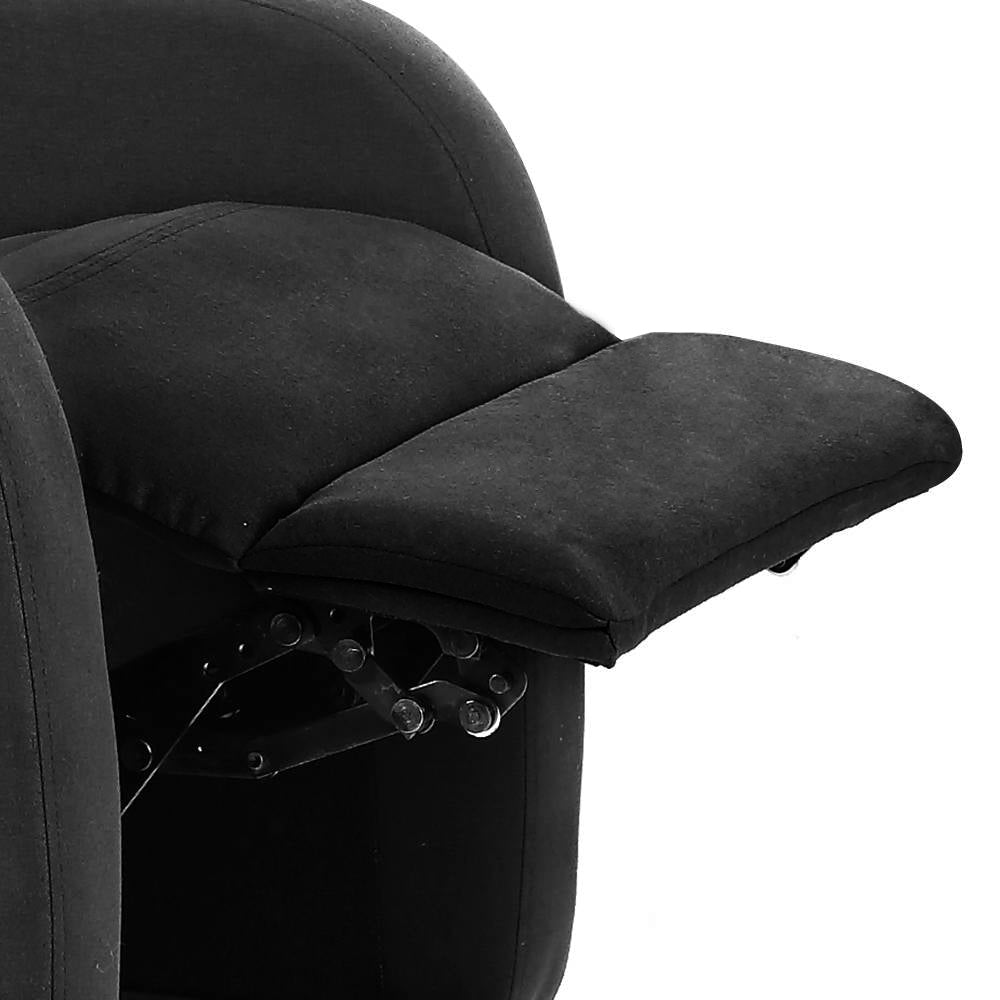 Artiss Fabric Reclining Armchair - Black