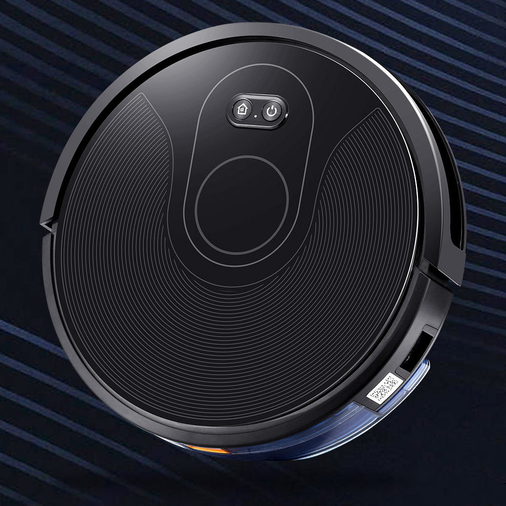 Robot Vacuum Cleaner Smart Robotic Carpet Mop Floor Dry Wet Brushless Motor Black
