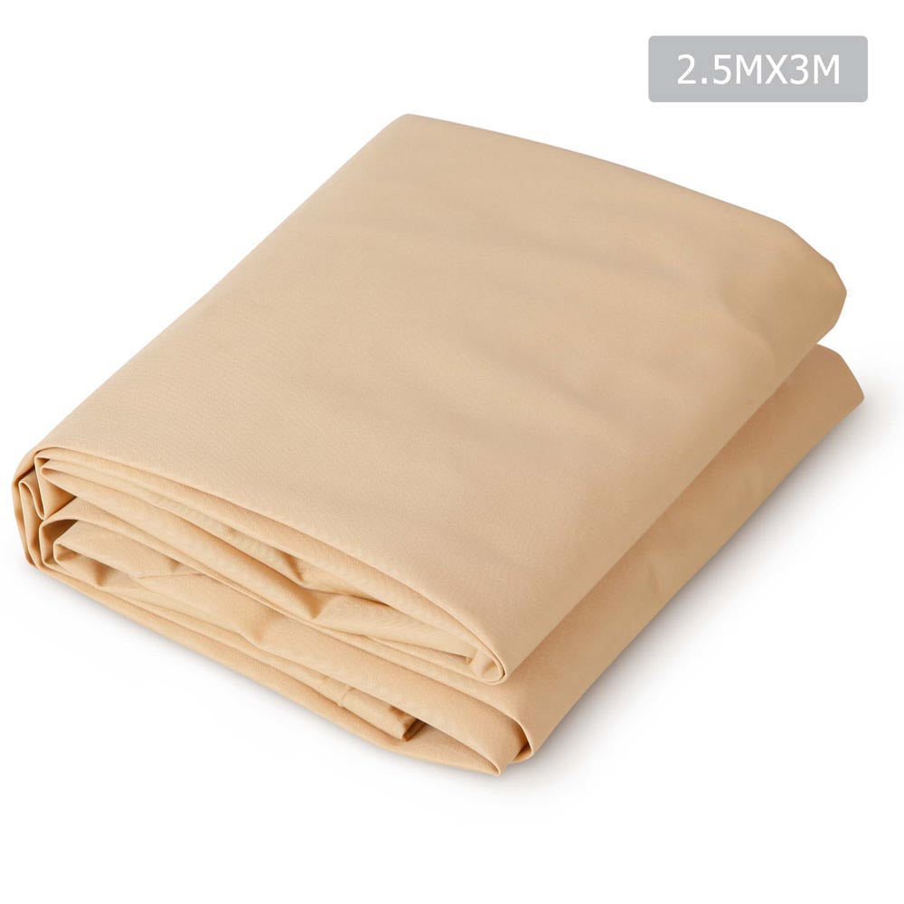 Instahut 2.5 x 3m Rectangle Shade Sail Cloth - Sand Beige