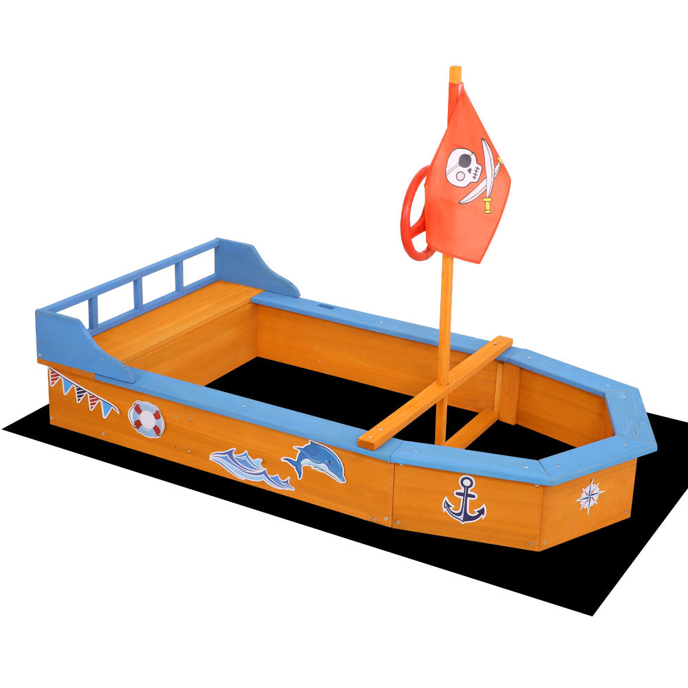 Keezi Boat-Shaped Sand Pit