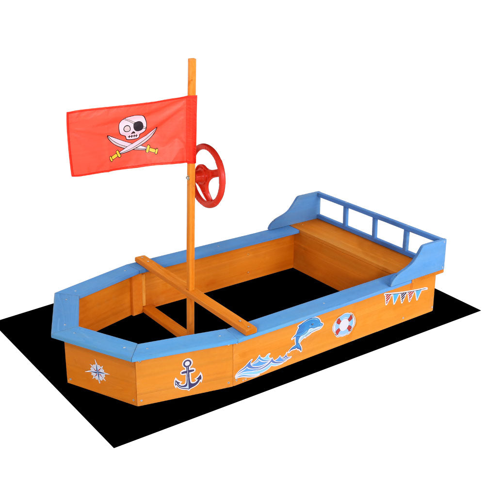 Keezi Boat-Shaped Sand Pit
