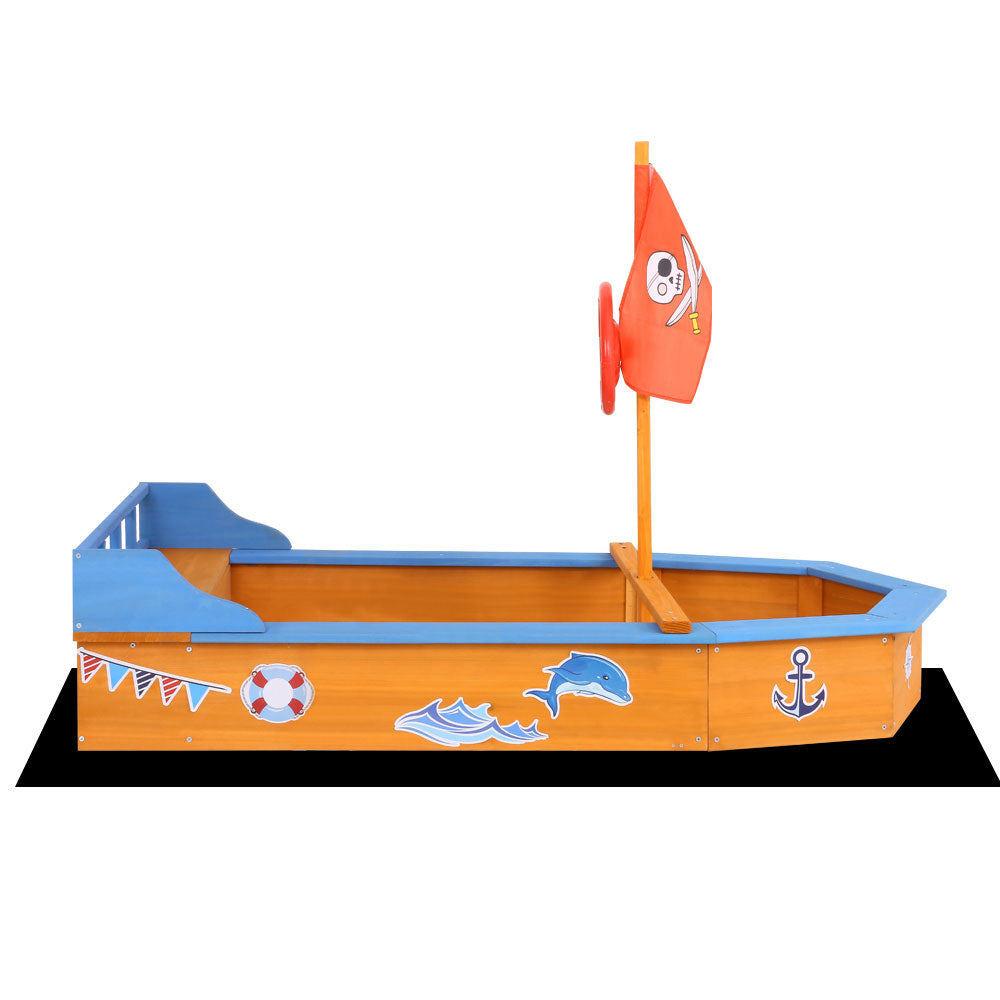 Keezi Boat-Shaped Sand Pit