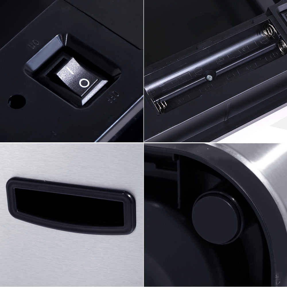 Devanti 48L Motion Sensor Bin - Silver