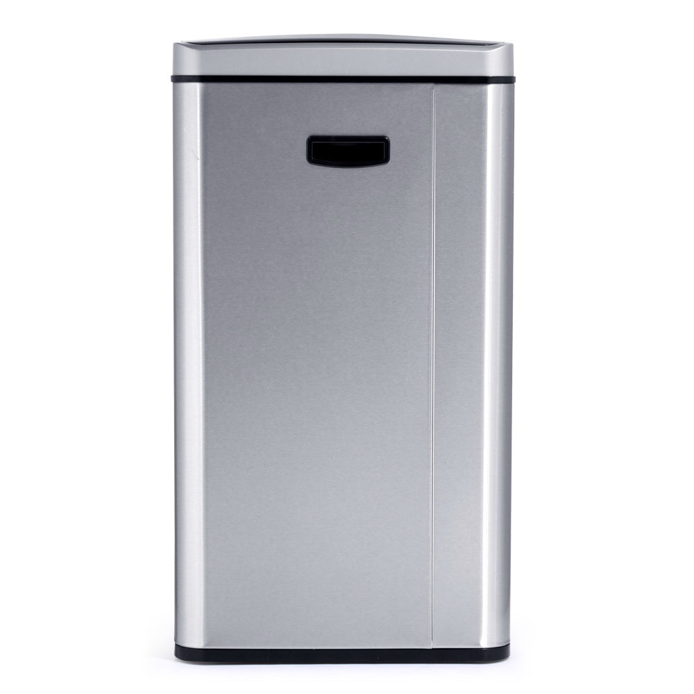 Devanti 70L Motion Sensor Bin - Silver
