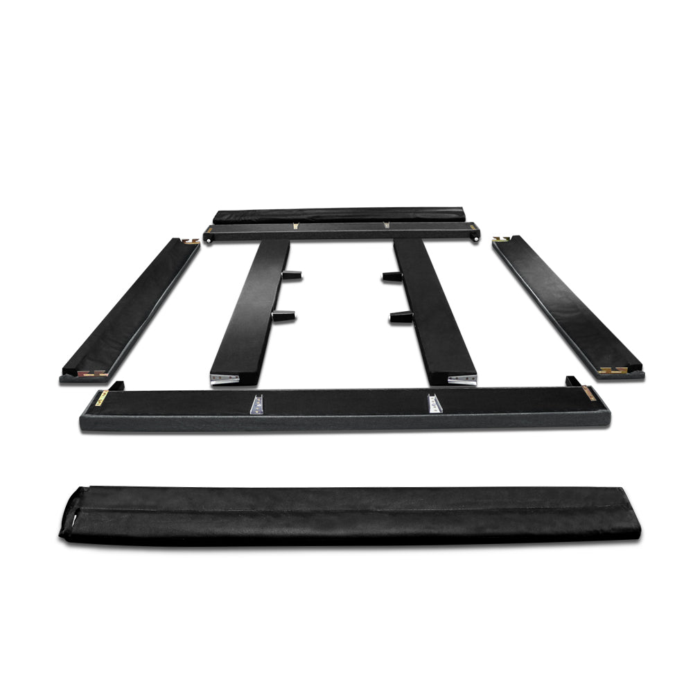 Artiss Bed Base King Size Frame Fabric Charcoal