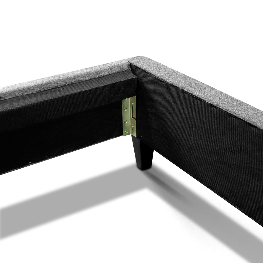 Artiss Queen Size Bed Base Frame - Grey