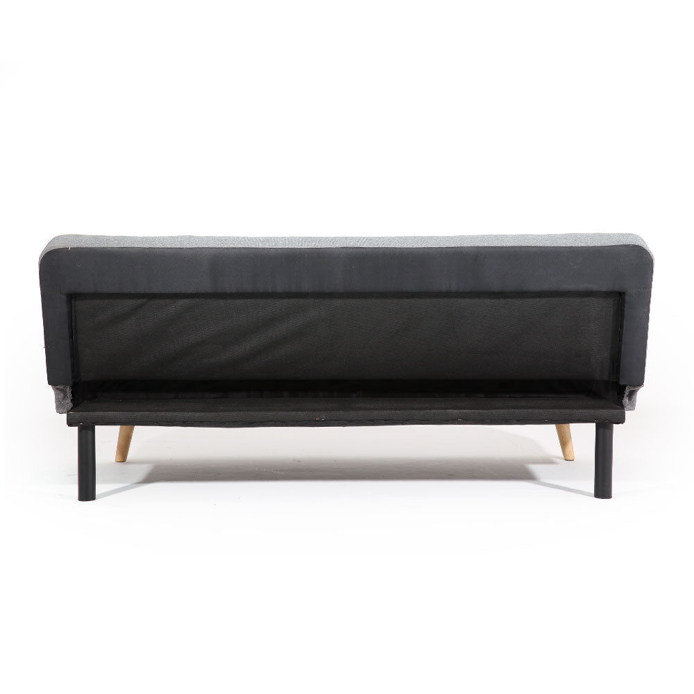 3 Seater Fabric Sofa Bed - Grey