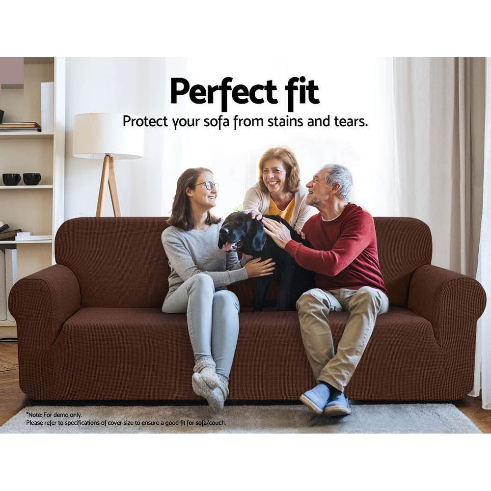 Artiss High Stretch Sofa Cover Couch Protector Slipcovers 1 Seater Coffee