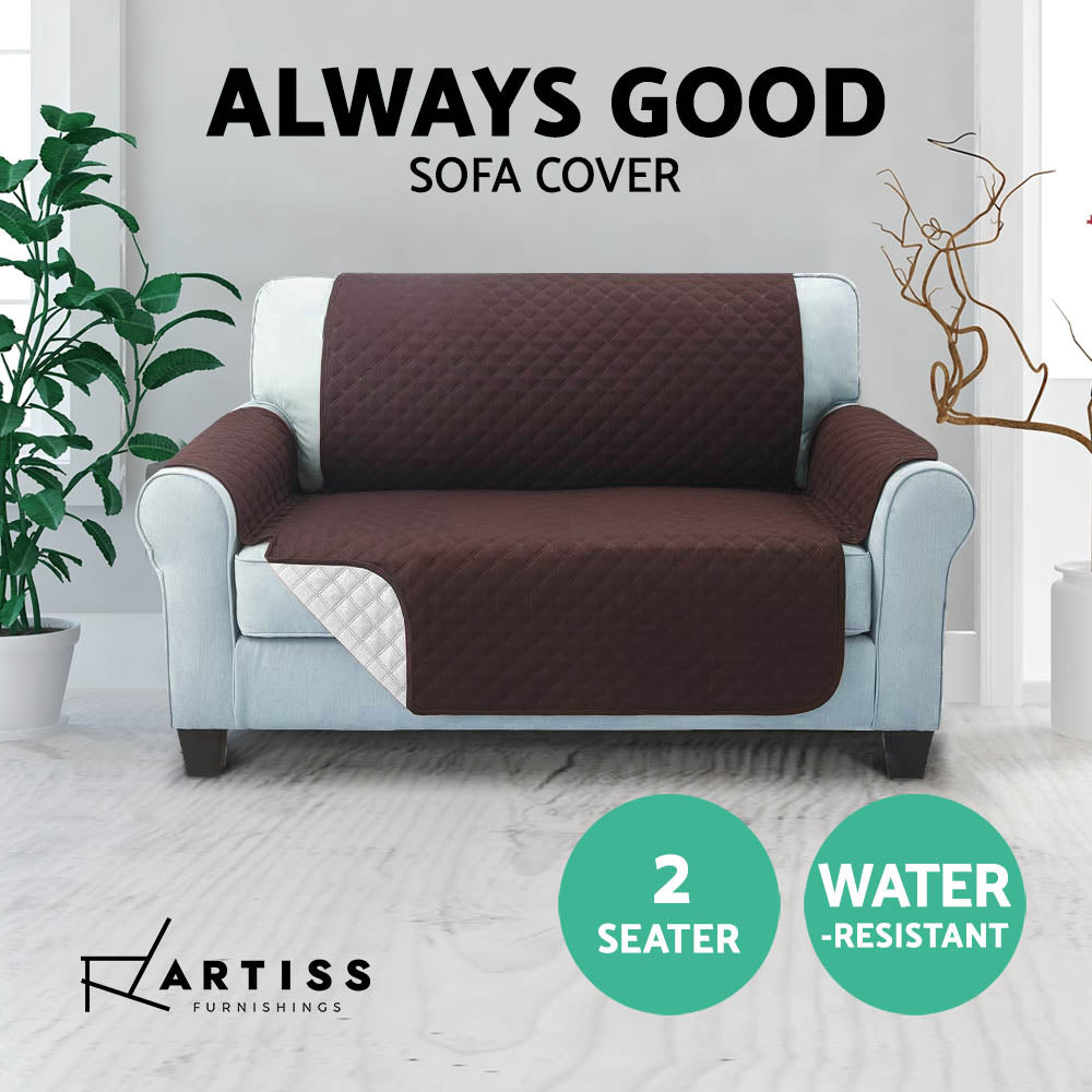 Artiss Sofa Cover Quilted Couch Covers Protector Slipcovers 2 Seater Coffee