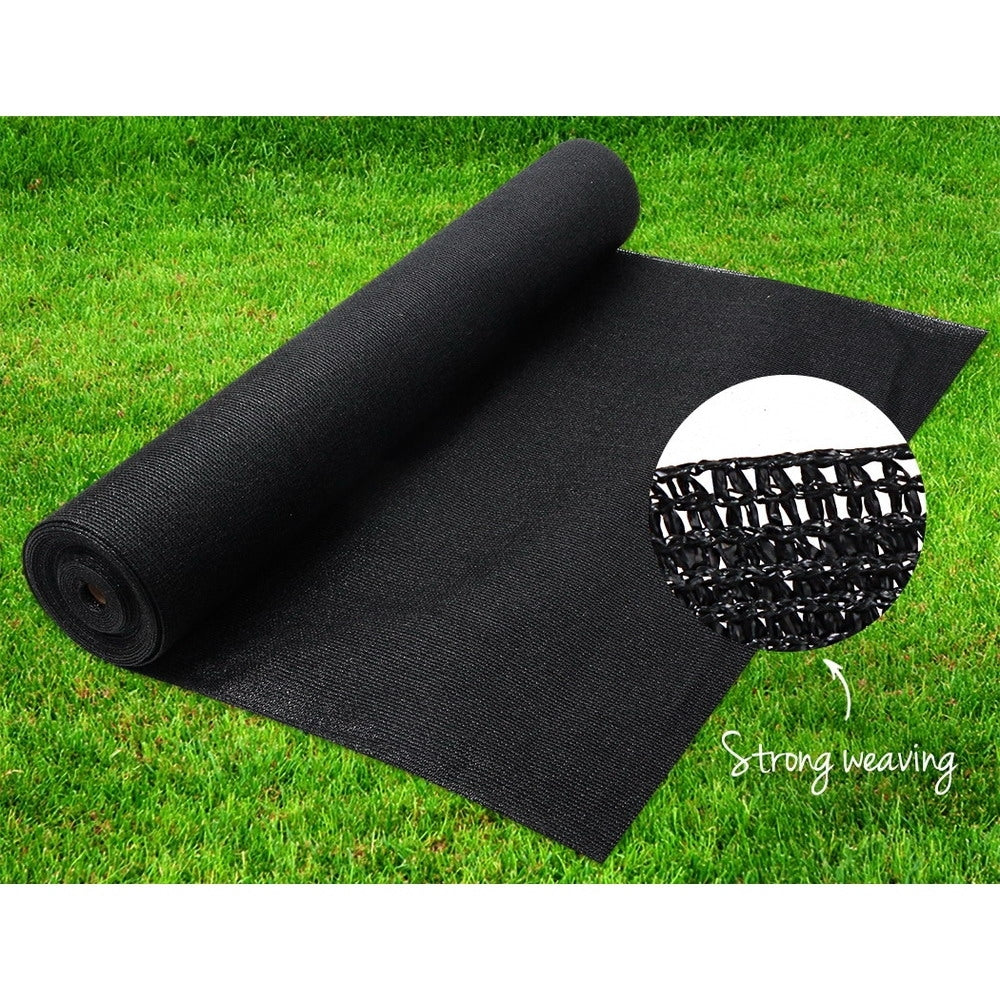Instahut 70% Sun Shade Cloth Shadecloth Sail Roll Mesh 1.83x10m 175gsm Black