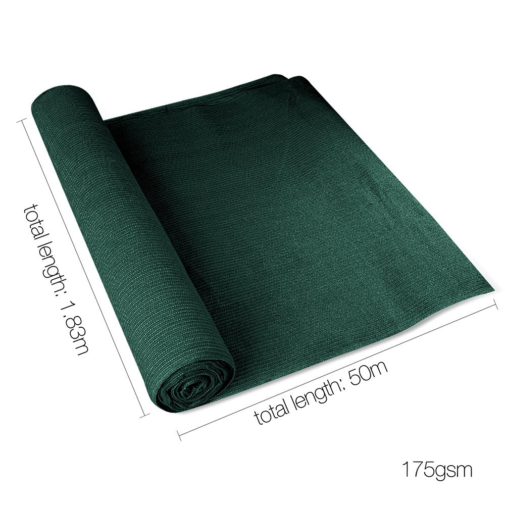 Instahut 1.83 x 50m Shade Sail Cloth - Green