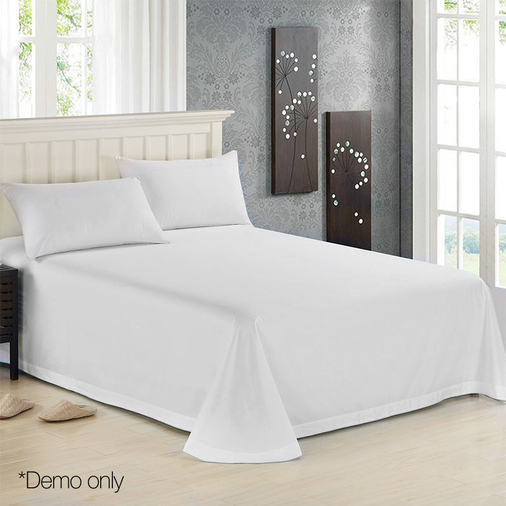 Giselle Bedding King Size 1000TC Bedsheet Set - White