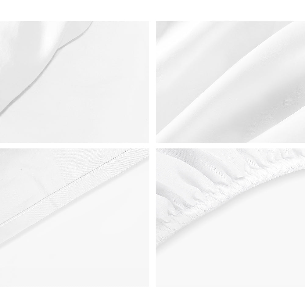 Giselle Bedding Queen Size 1000TC Bedsheet Set - White
