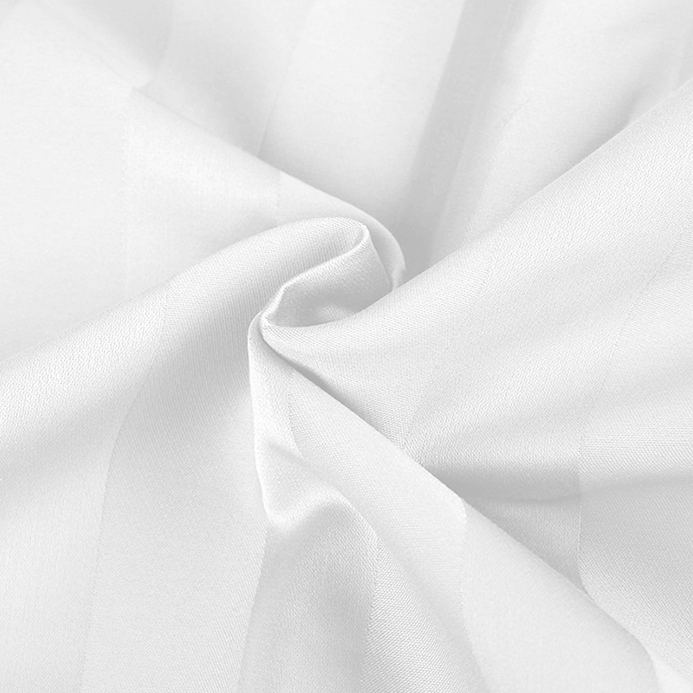 Giselle Bedding Double Size 4 Piece Bedsheet Set - White