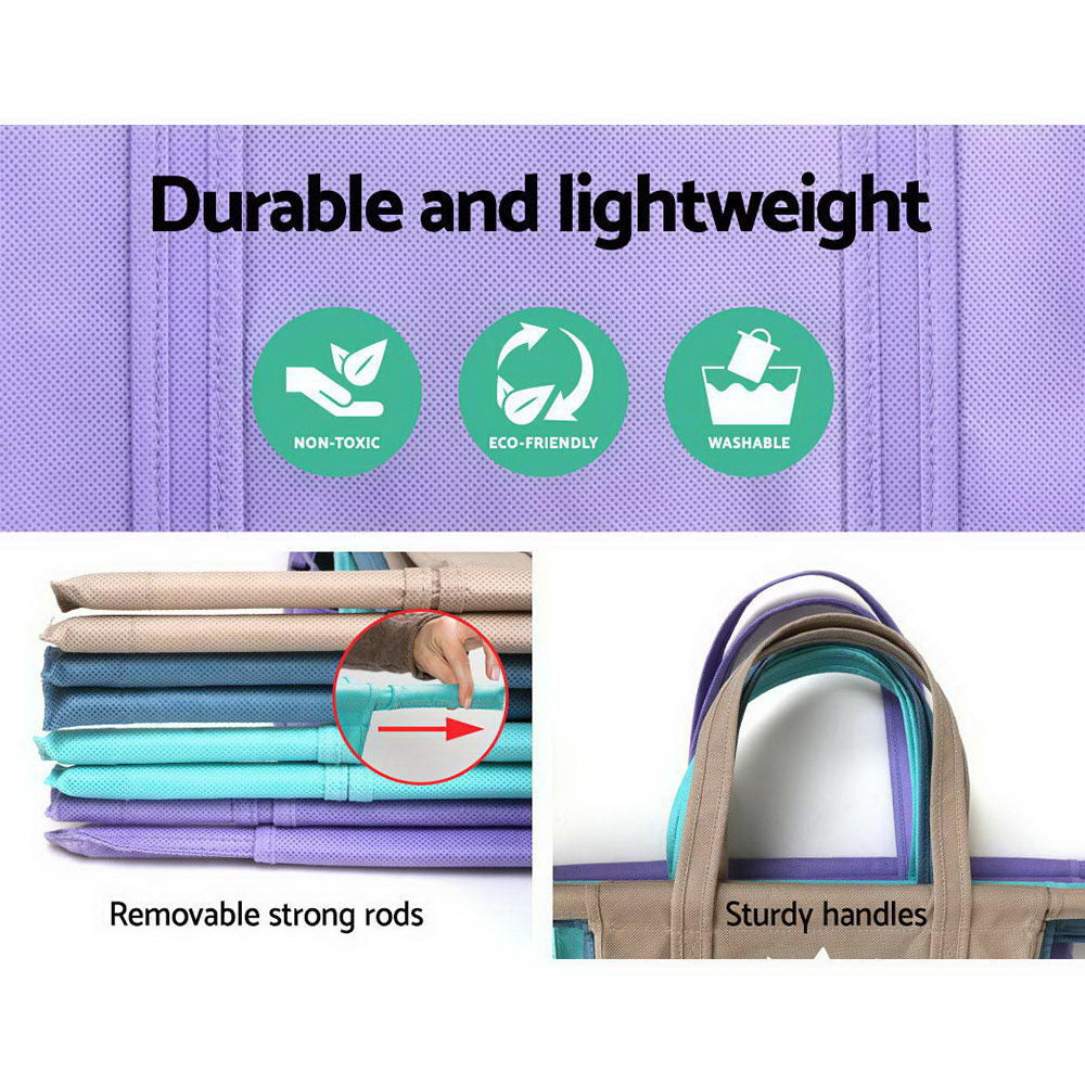 LOTUS Set of 4 Shopping Trolley Bags Reusable Cooler Bag Cart with Bonus 2 Set