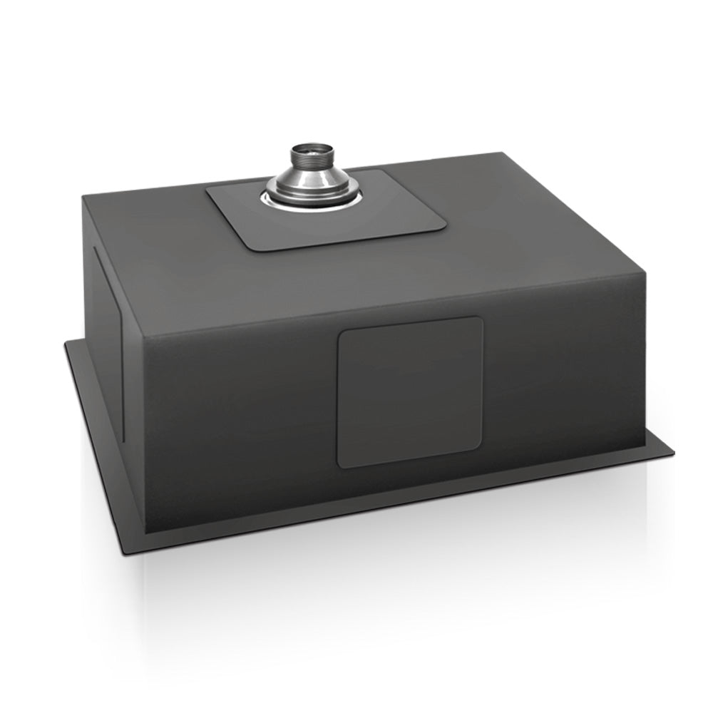 Cefito 70cm x 45cm Stainless Steel Kitchen Sink Under/Top/Flush Mount Black
