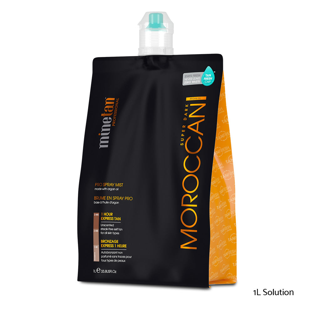 Minetan Professional Sunless Spray Tan Solution - Moroccan