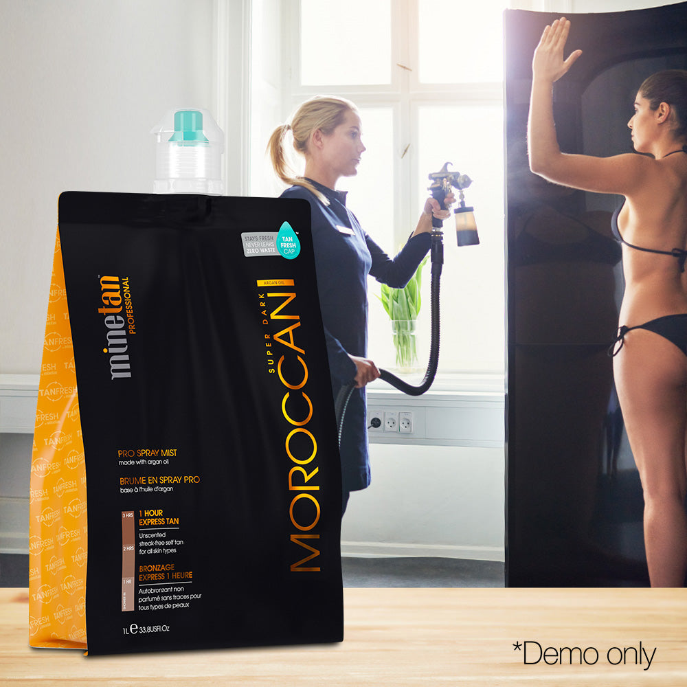 Minetan Professional Sunless Spray Tan Solution - Moroccan
