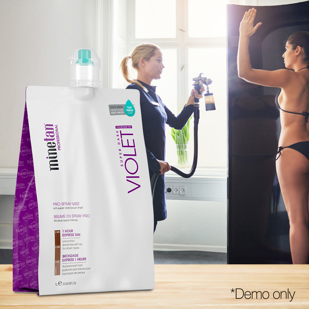 Minetan Professional Sunless Spray Tan Solution - Violet