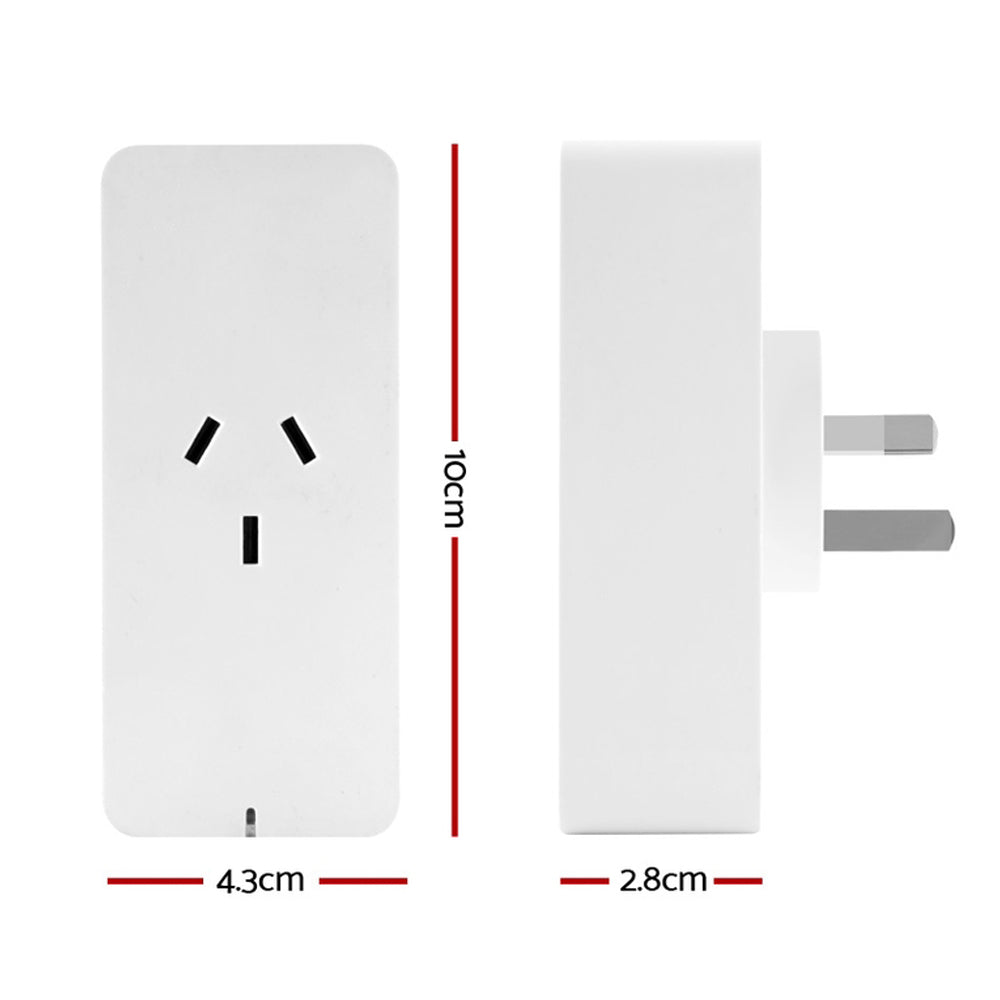 2x WiFi Smart Plug Home Socket Switch Outlet APP Control USB Port Alexa Amazon