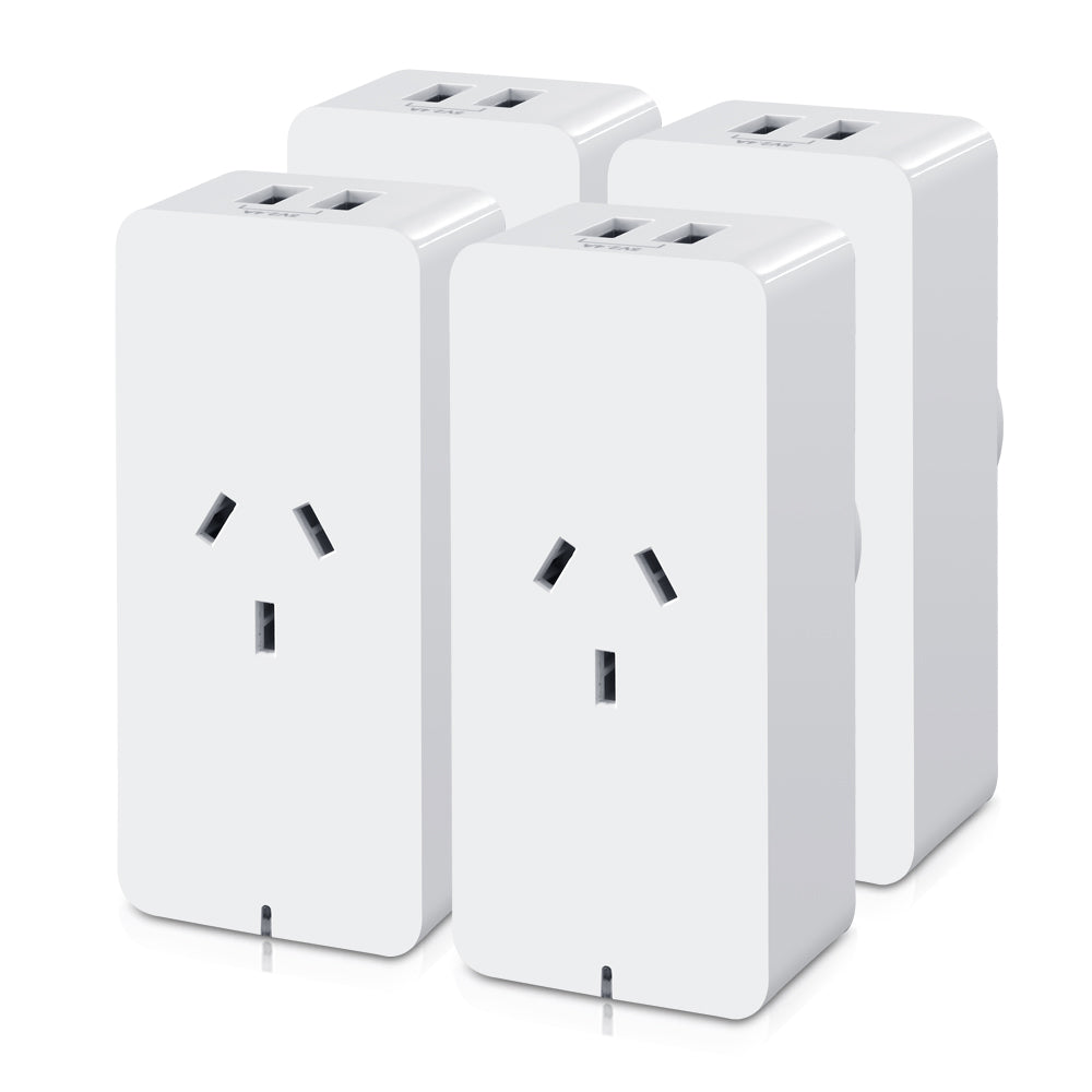 4x WiFi Smart Plug Home Socket Switch Outlet APP Control USB Port Alexa Amazon