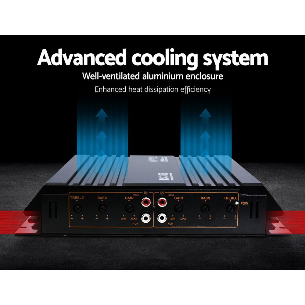2800W PowerVox Car Amplifier 4 Channel Amp Audio Truck Speaker Stereo