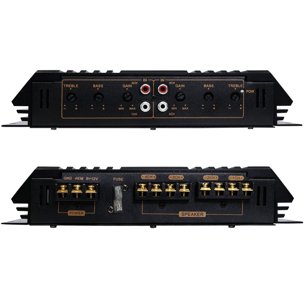 2800W PowerVox Car Amplifier 4 Channel Amp Audio Truck Speaker Stereo