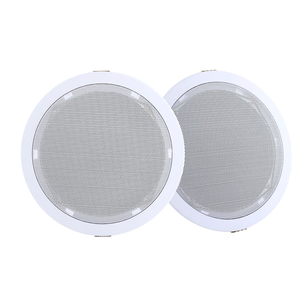 2 x 6 In Ceiling Speakers Home 80W Speaker Theatre Stereo Outdoor Multi Room