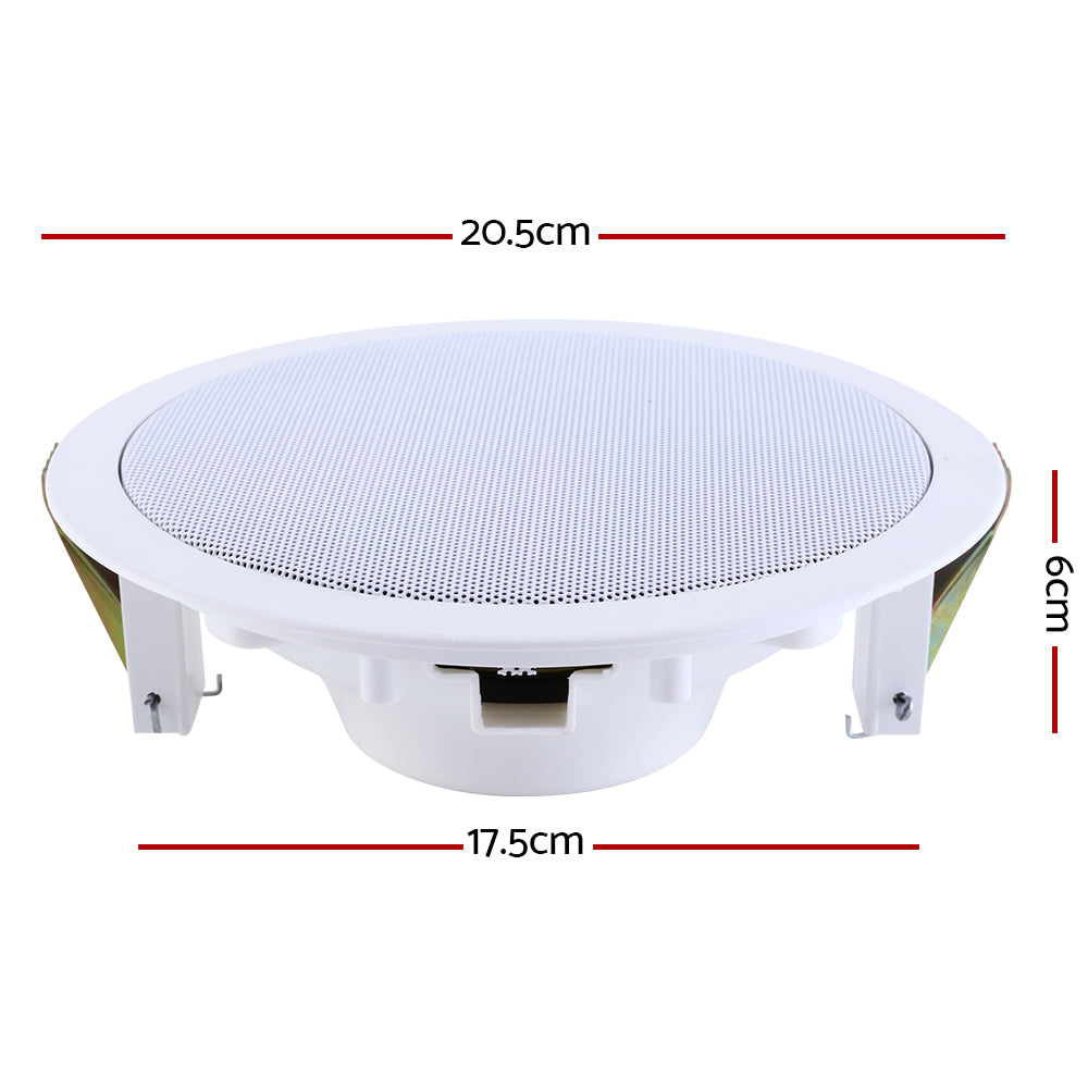 Giantz 6 Inch Ceiling Speakers In Wall Speaker Home Audio Stereos Tweeter 4pcs