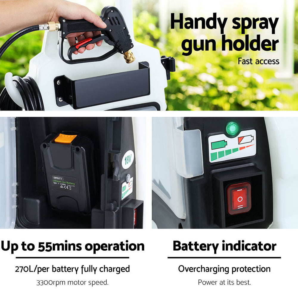 Giantz Weed Sprayer Multifunction Trolley Fertilizing Watering 30L