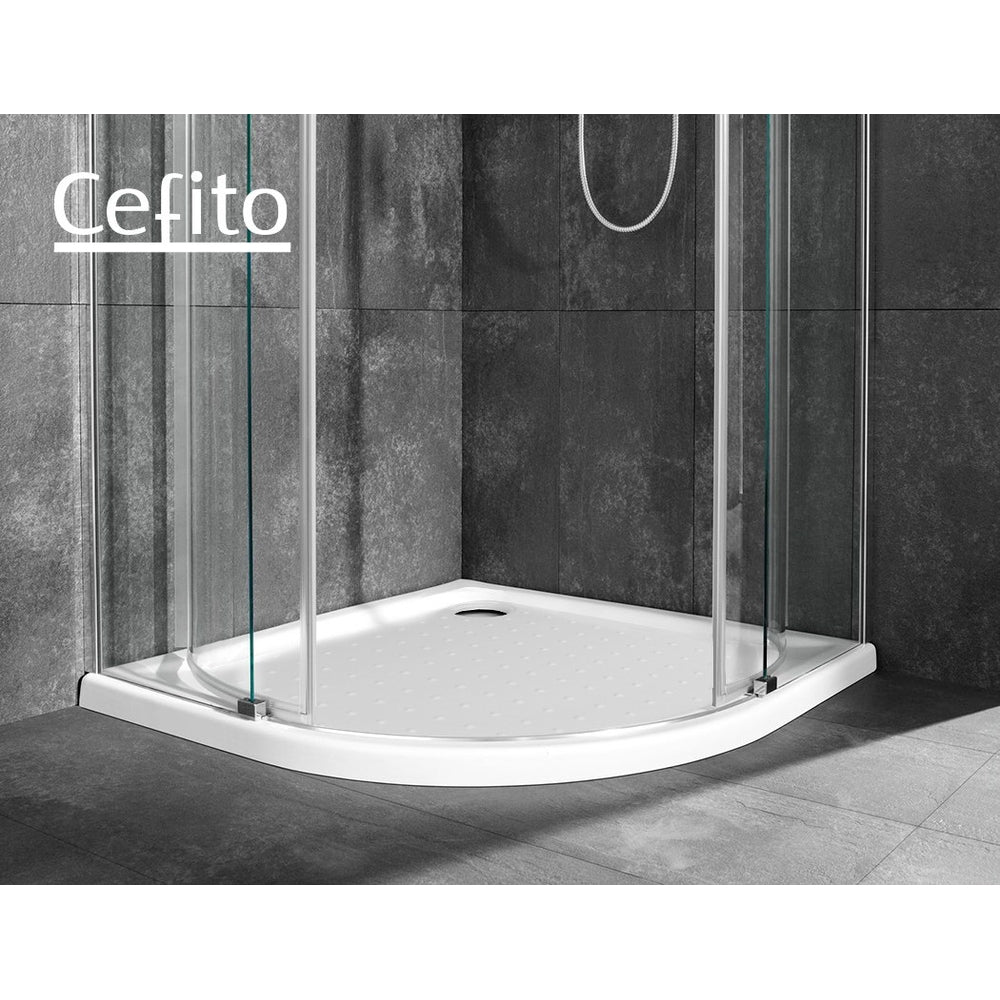 Cefito Shower Base Over Tray Acrylic ABS Curved 800x800mm White