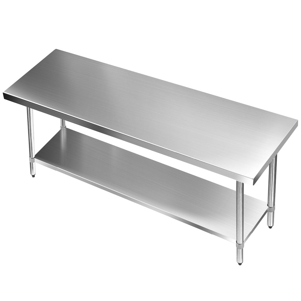 Cefito 1829 x 762mm Commercial Stainless Steel Kitchen Bench
