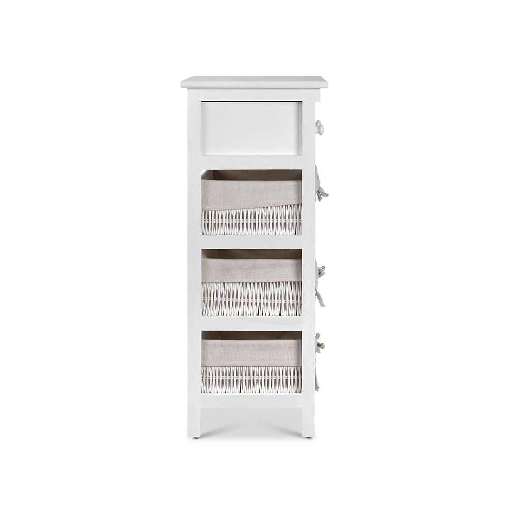 Artiss 3 Basket Storage Drawers - White