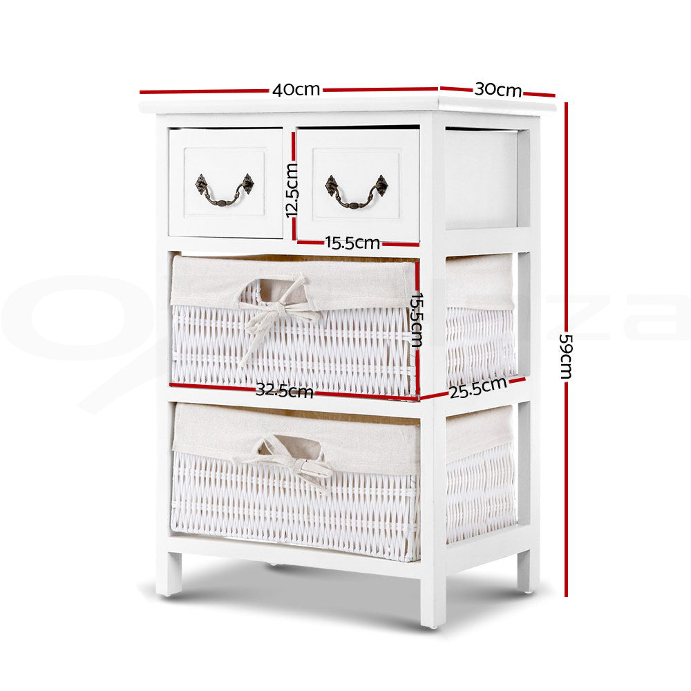 Artiss Storage Cabinet Dresser Chest of Drawers Bedside Table Bathroom Lamp Side