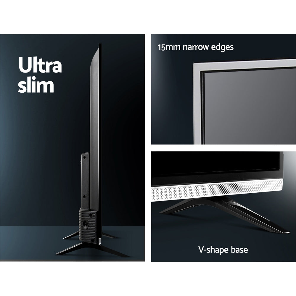 NEW DEVANTI 32" Inch Smart LED TV HD LCD Slim Thin Screen Netflix Black 16:9