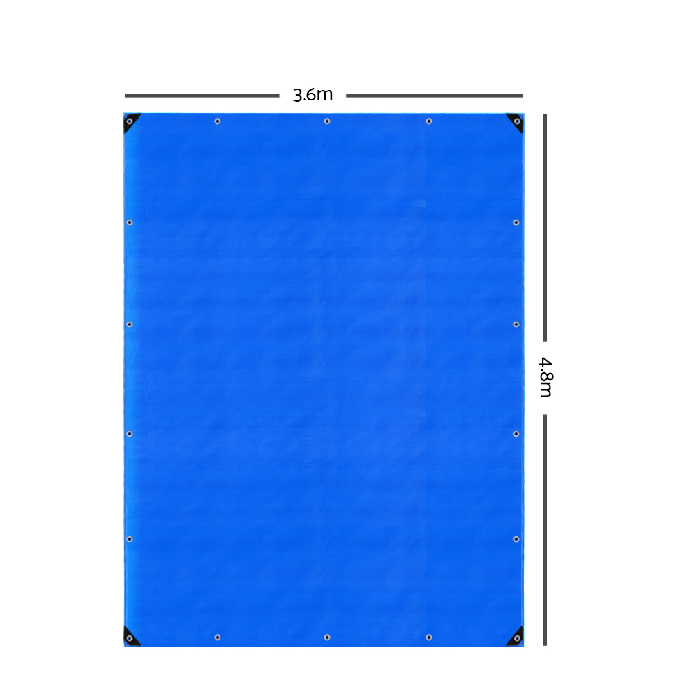 Instahut 3.6 x 4.8m Heavy Duty PE Poly Tarp