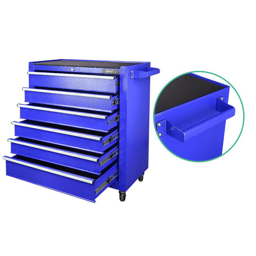 Giantz 15 Drawers Mechanic Toolbox Storage Chest Cabinet Garage Trolley Tool Box