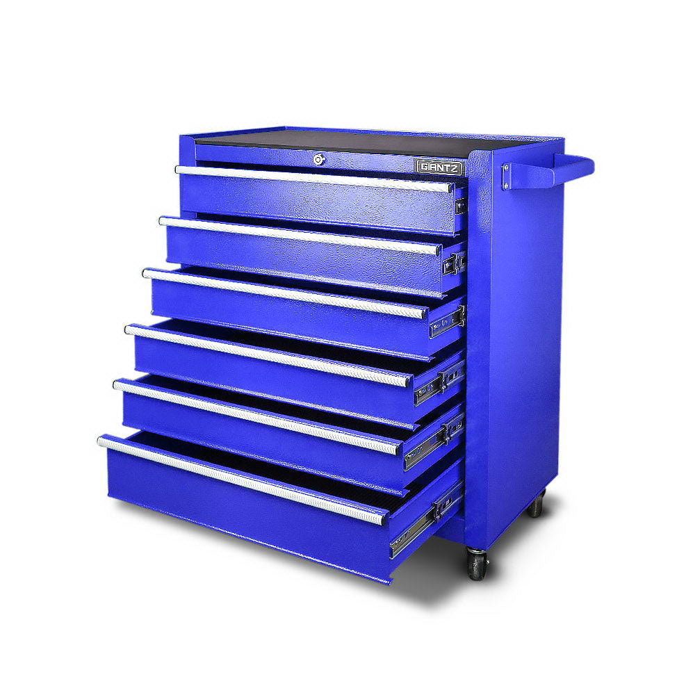 Giantz 15 Drawers Mechanic Toolbox Storage Chest Cabinet Garage Trolley Tool Box