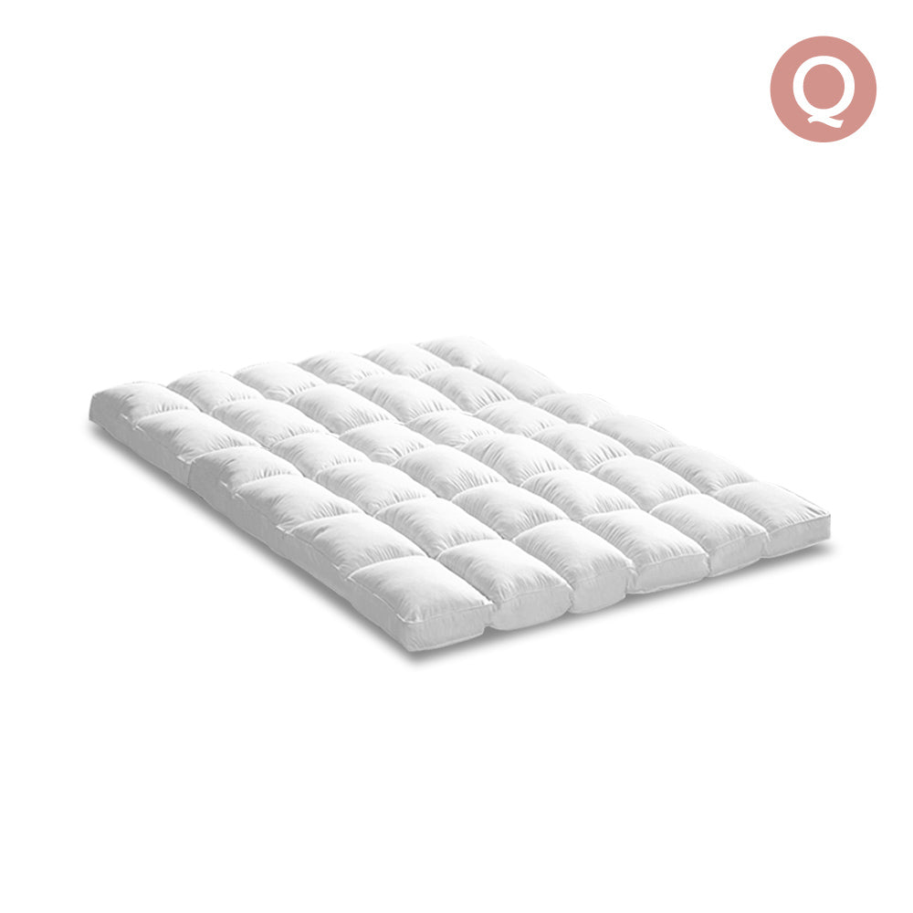 Giselle Bedding Queen Size Duck Feather Down Mattress Topper