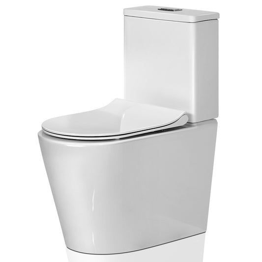 Cefito Toilet Suite Rimless Flush Back to Wall Soft Close Seat Wels White