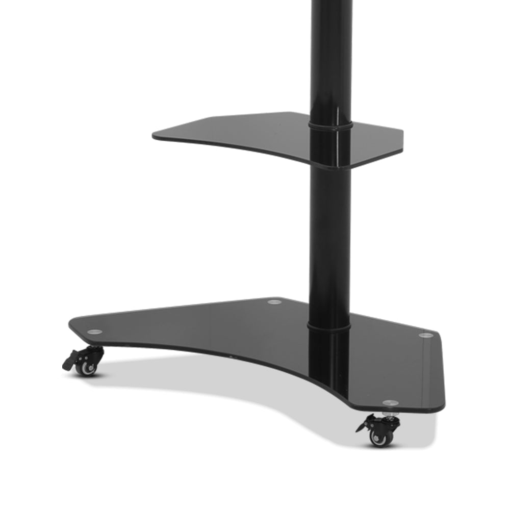 Artiss Floor TV Stand Brakcket Mount Swivel Height Adjustable 32 to 70 Inch Black