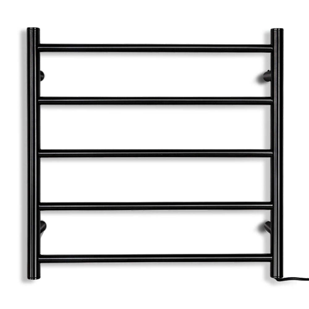 Devanti Heated Towel Rail Electric Warmer Heater Rails Holder Rack Wall Mounted