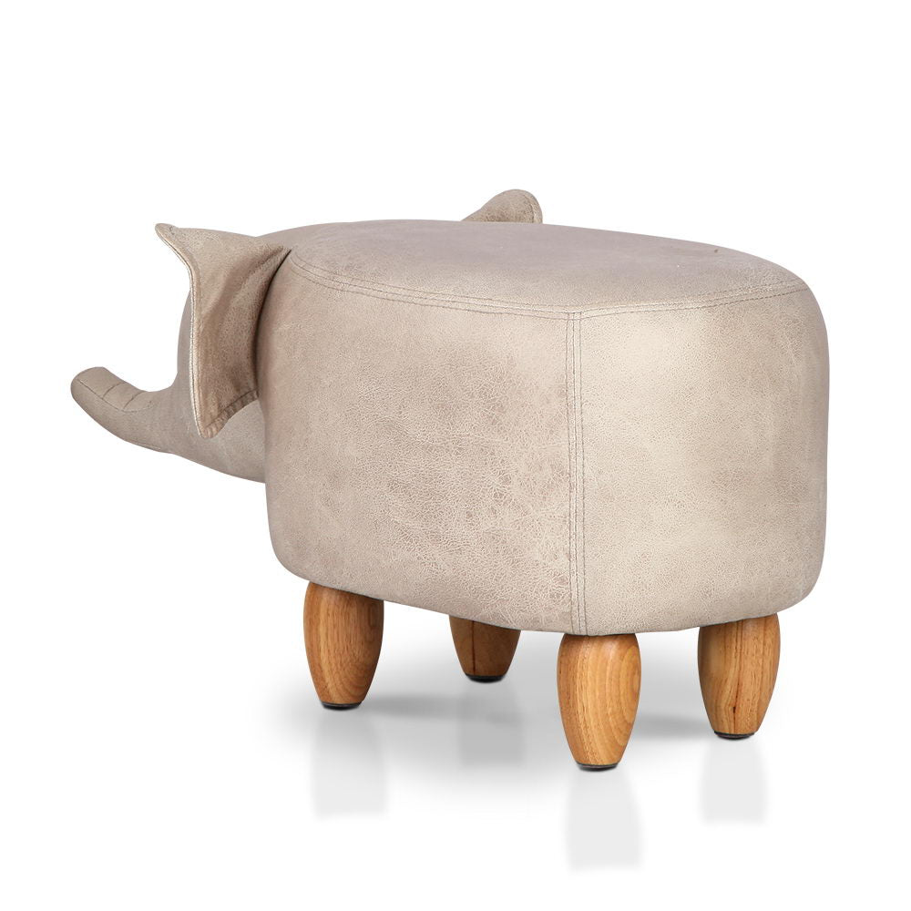 Artiss Kids Elephant Animal Stool - Beige