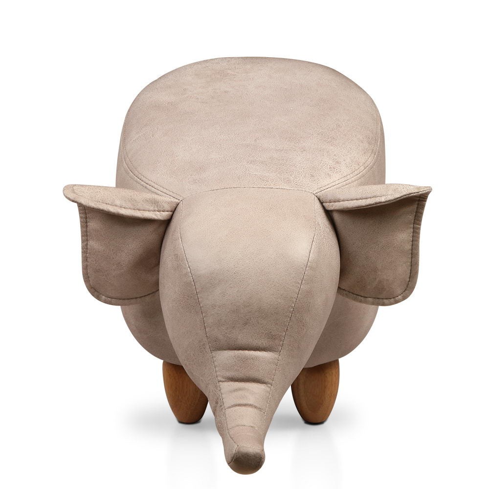 Artiss Kids Elephant Animal Stool - Beige
