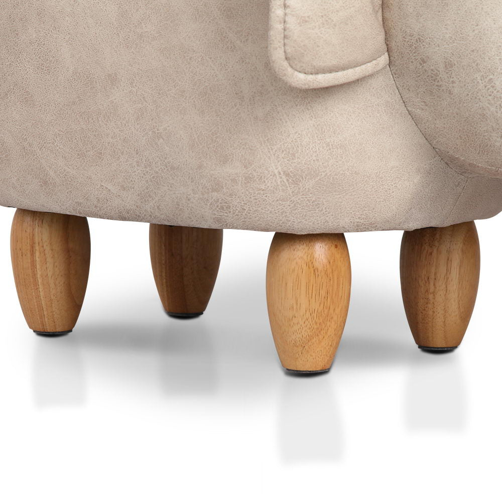 Artiss Kids Elephant Animal Stool - Beige