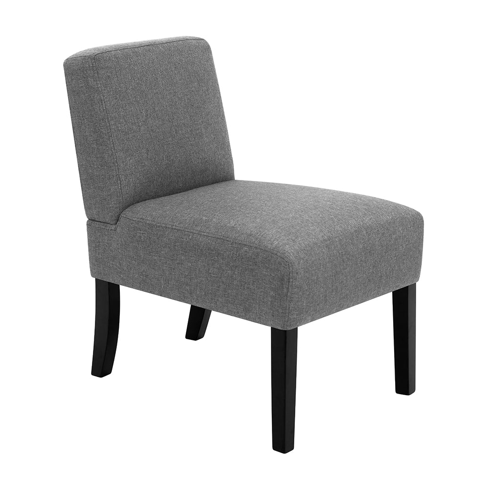 Artiss French Armchair Accent Tub Chair Modern Singe Sofa Seat Wood Grey