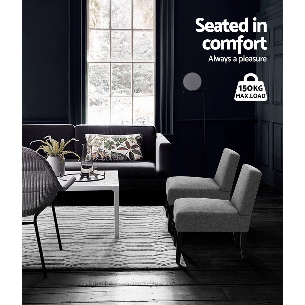 Artiss French Armchair Accent Tub Chair Modern Singe Sofa Seat Wood Grey