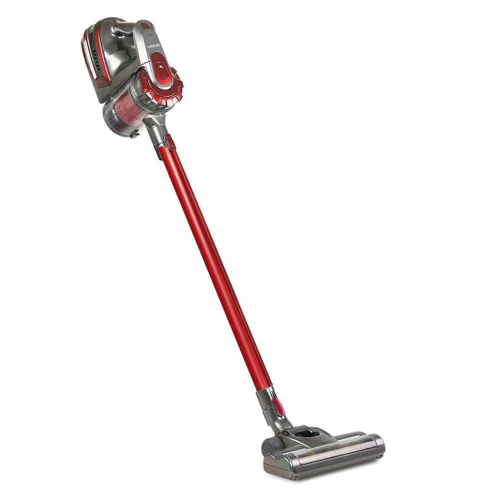 Devanti 150 Cordless Handheld Stick Vacuum Cleaner 2 Speed Red And Grey