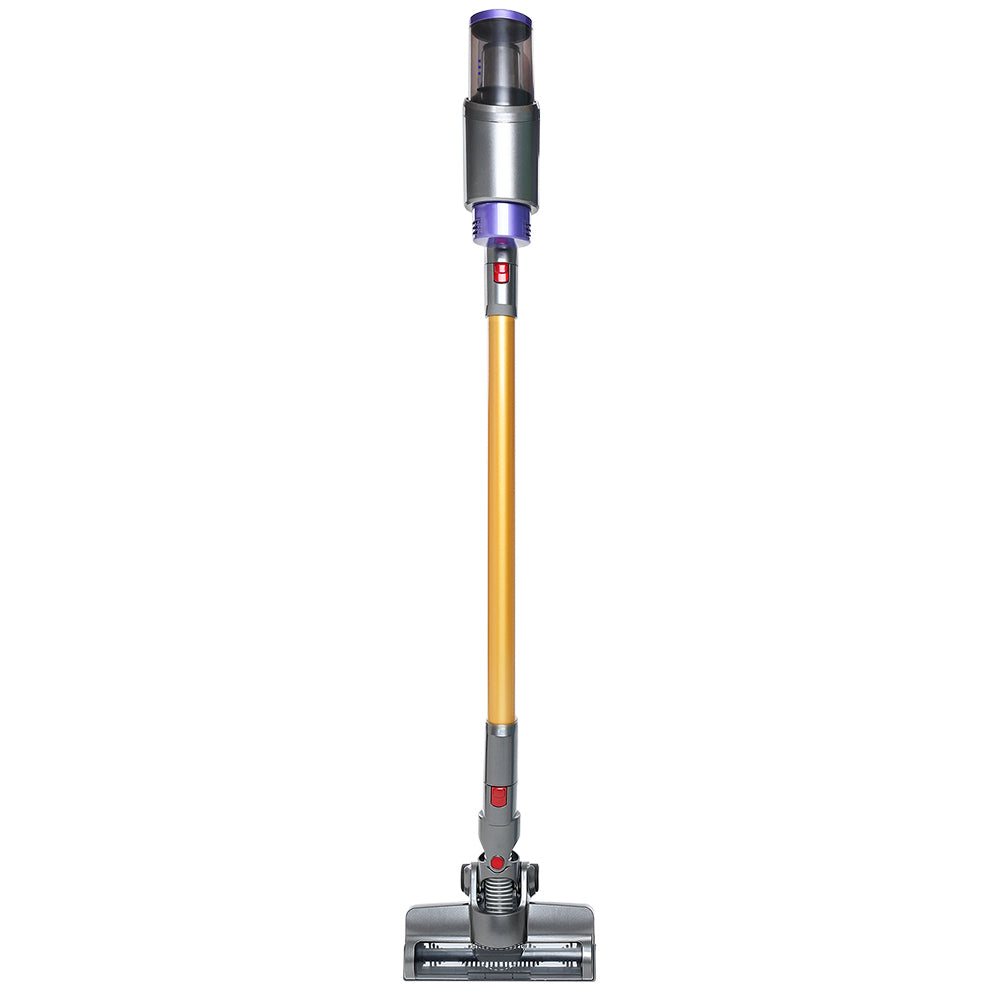 Devanti 150W Handstick Stick Vacuum Cleaner Handheld Cordless Vac Headlight Gold and Grey